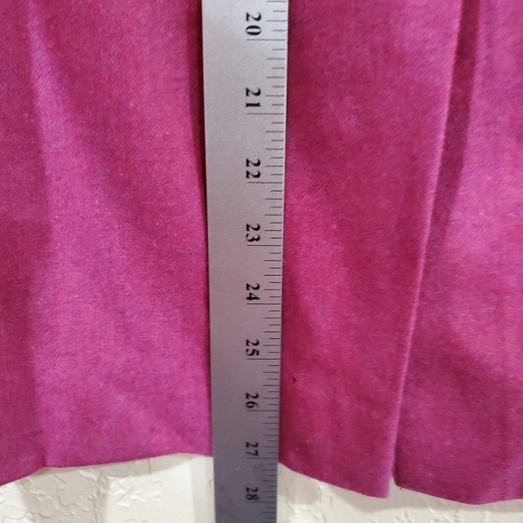 NWT Vintage 80's Pendleton 100% Virgin Wool Pink Pencil Skirt Size 12 - Picture 7 of 11